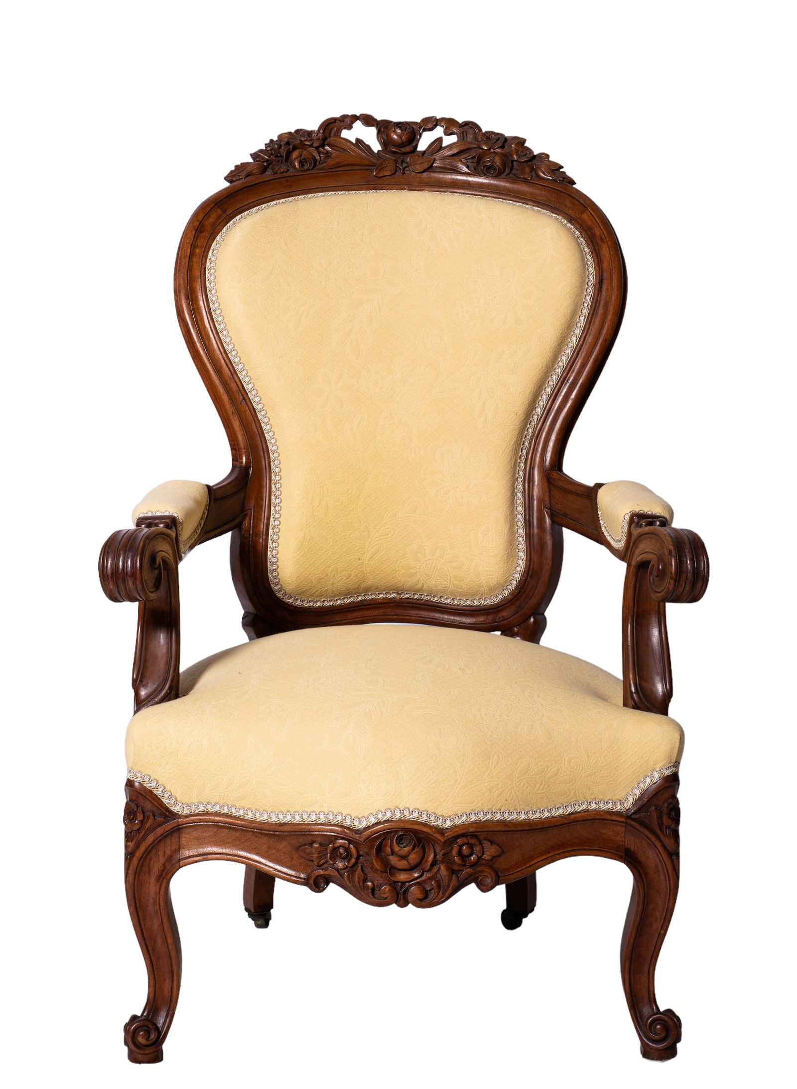 Walnut Victorian Gentlemen Chair (1 of 8)
