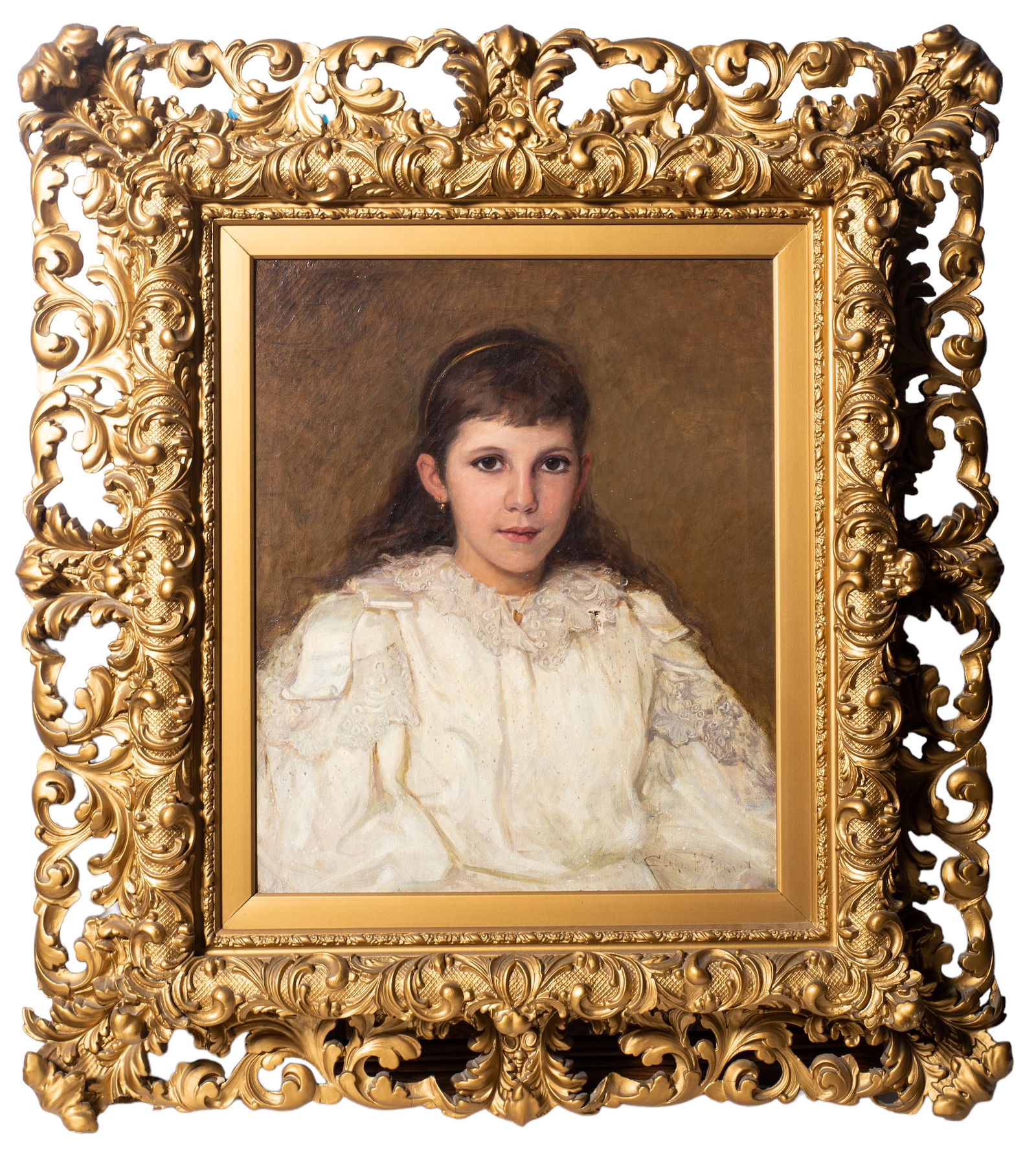 Clarke Hampton (1888- ) Portrait of Girl (Ohio) (1 of 8)