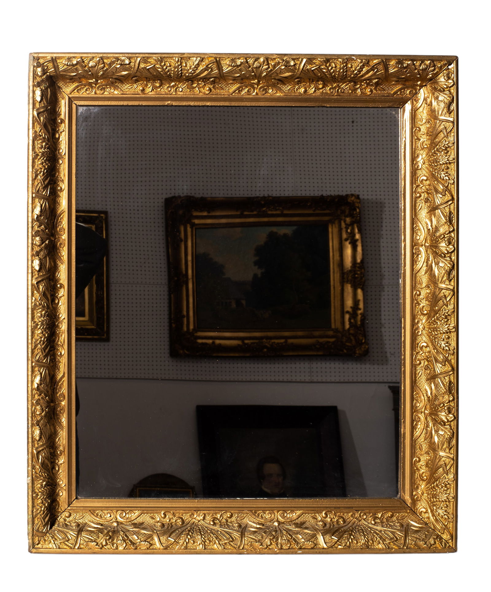 1920s Gilt Gesso Frame Mirror (1 of 4)