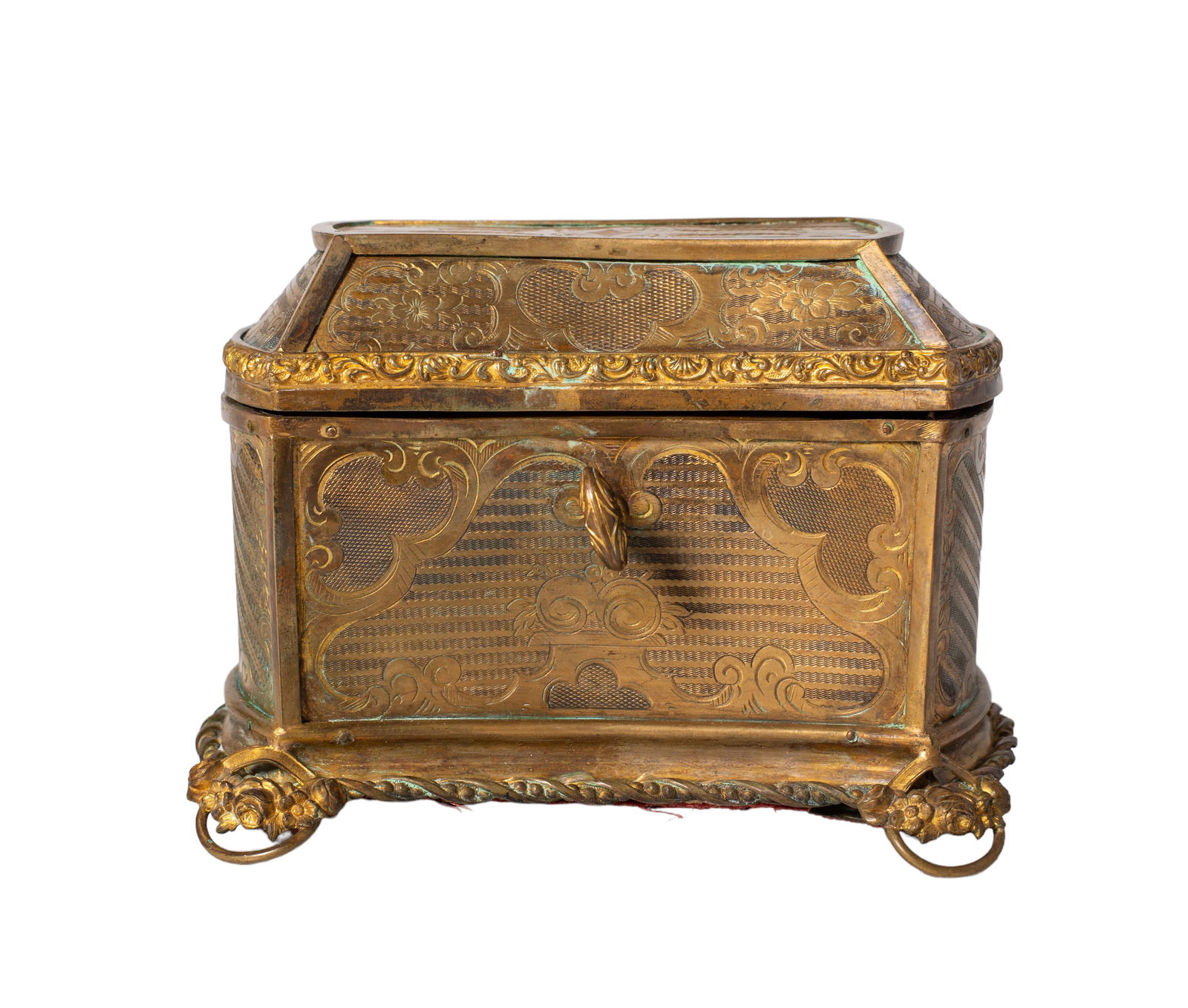 19th Centry French Engraved Brass Scent Set (1 of 9)