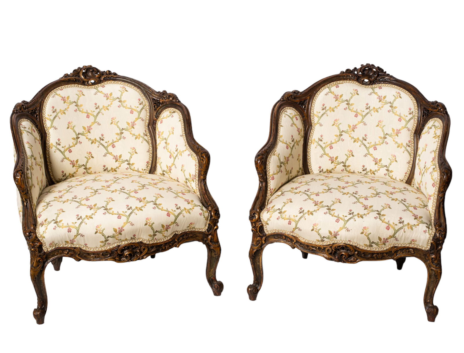 French Louis XIV Style Bergere's (1 of 8)