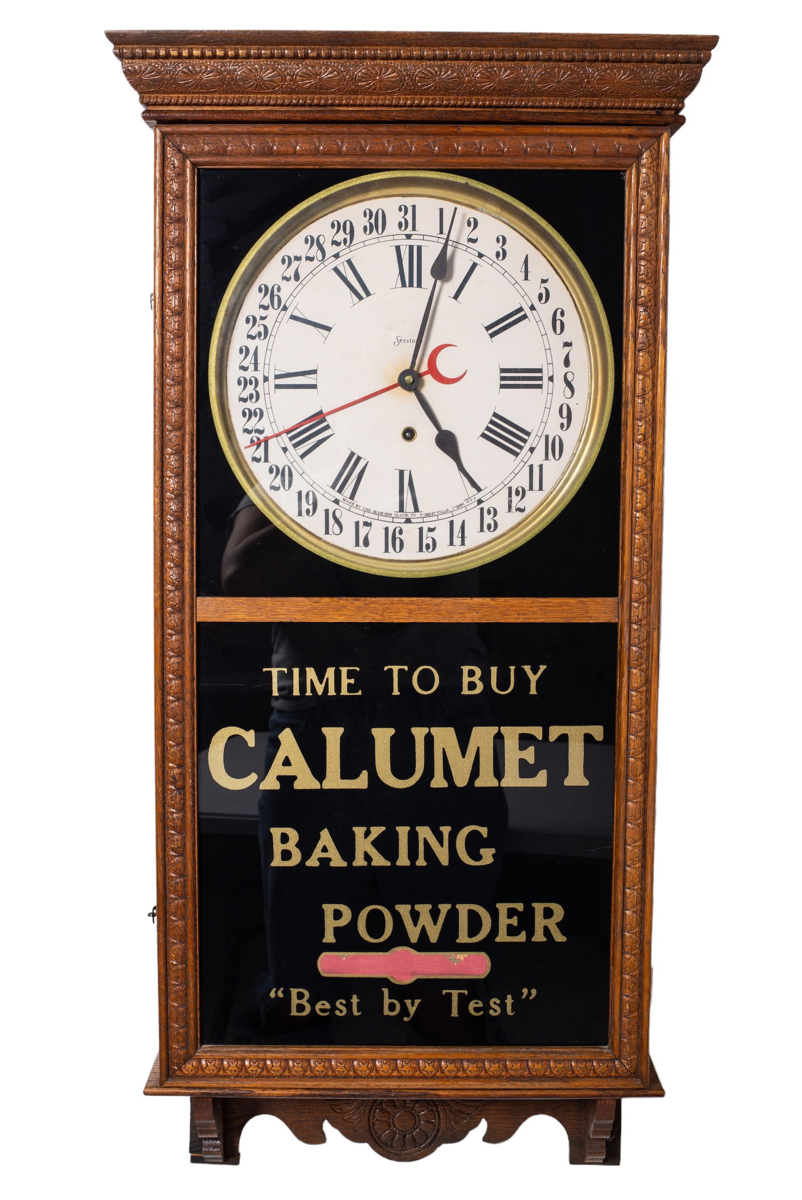 County Store Wall Clock, "Calumet Baking Powder" (1 of 6)