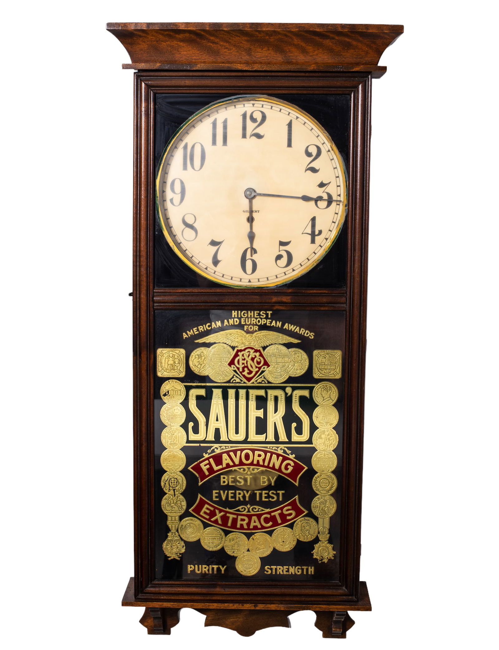 Sauer's Flavoring Extract Advertising Wall Clock (1 of 6)