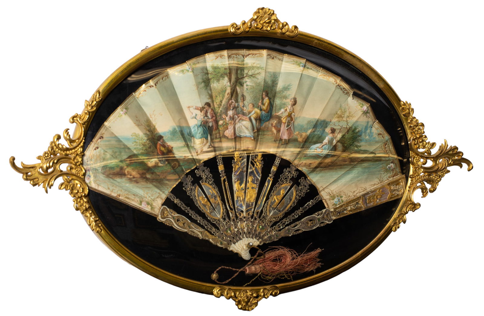 19th Century Hand Painted French Fan (1 of 4)
