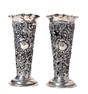 Continental Silver Bud Vases