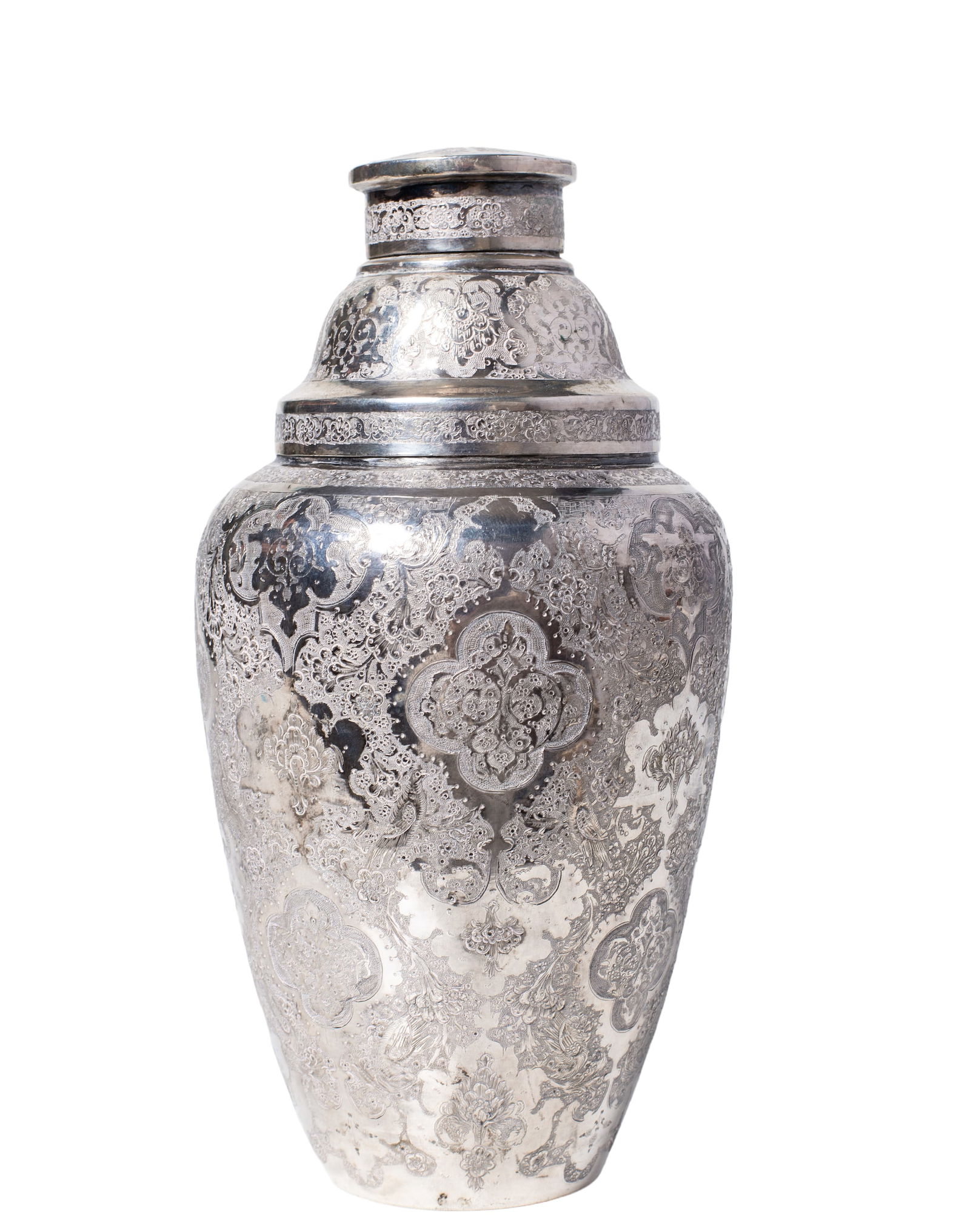 Antique Persian Silver Cocktail Shaker (1 of 5)