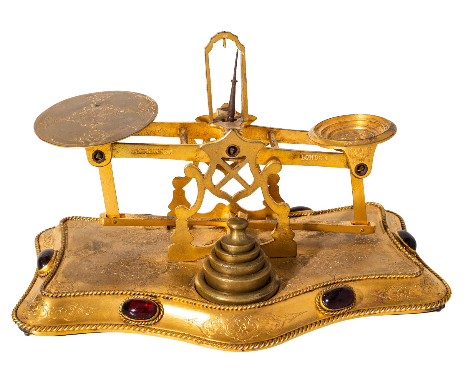 Sampson Mordan & Co. Bronze Jeweled Scale (1 of 5)