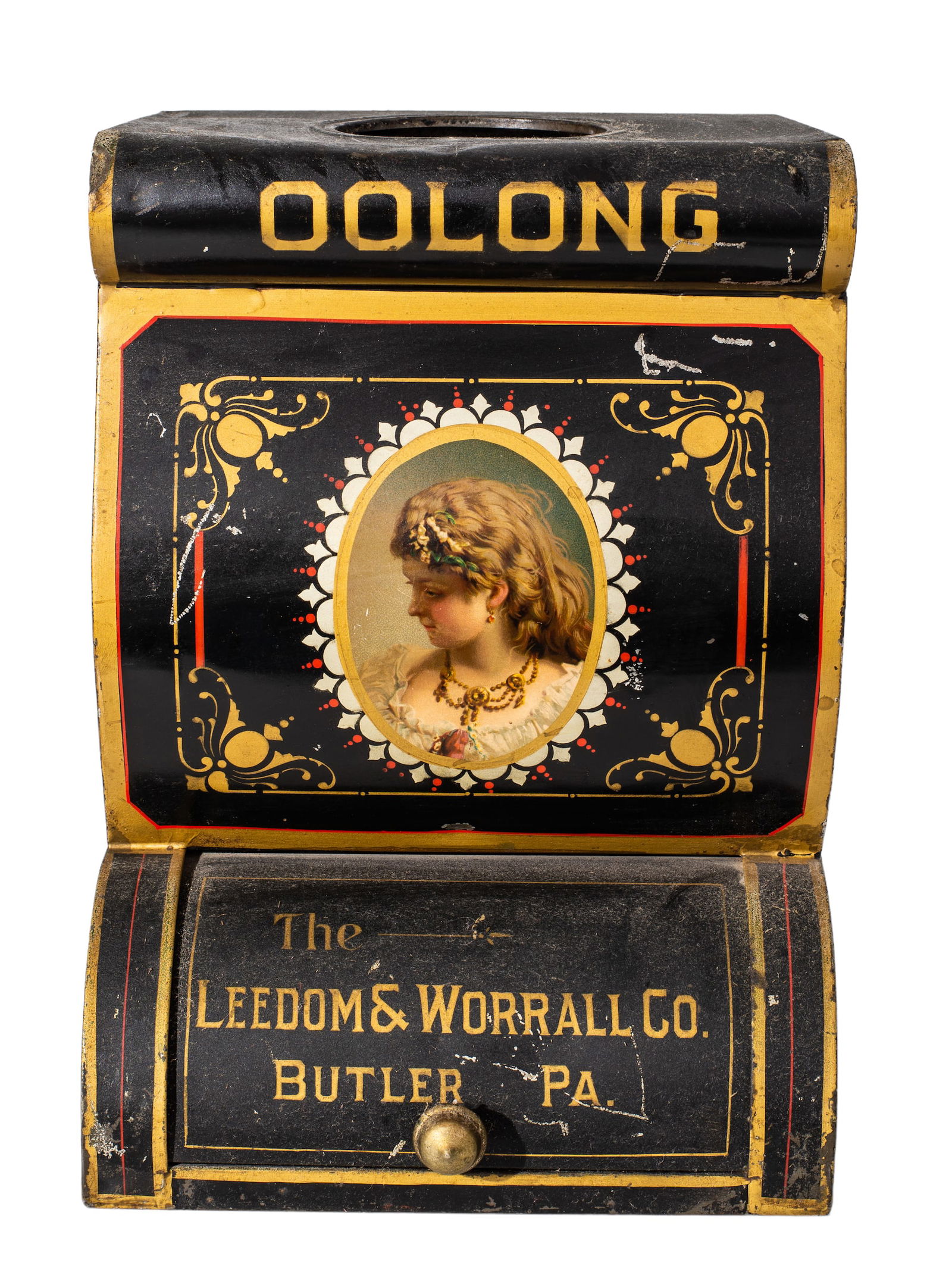 The Leedom's Worrall Co. Oolong Tea General Store Storage Bin (1 of 5)