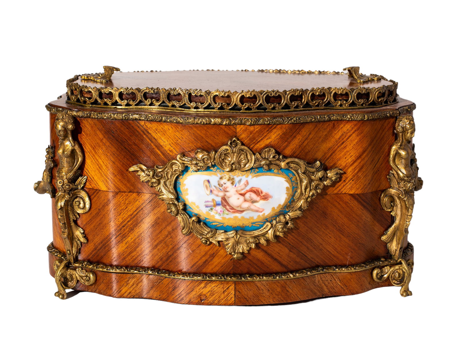 Louis-Philippe Satin Wood Container (1 of 9)