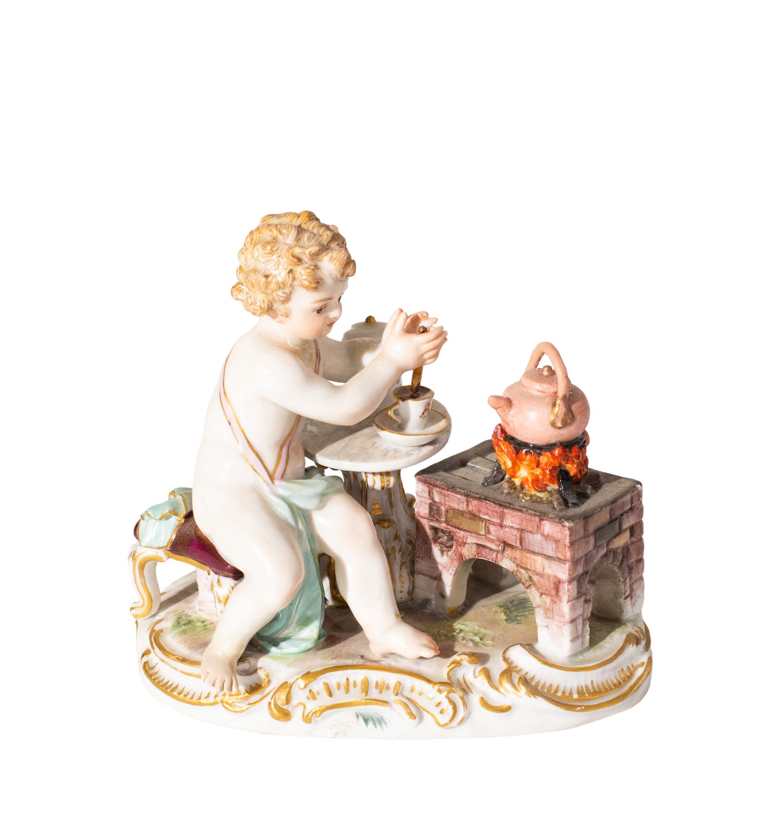 Antique Crossed Sword Meissen 1st Quality Figurine (1 of 6)