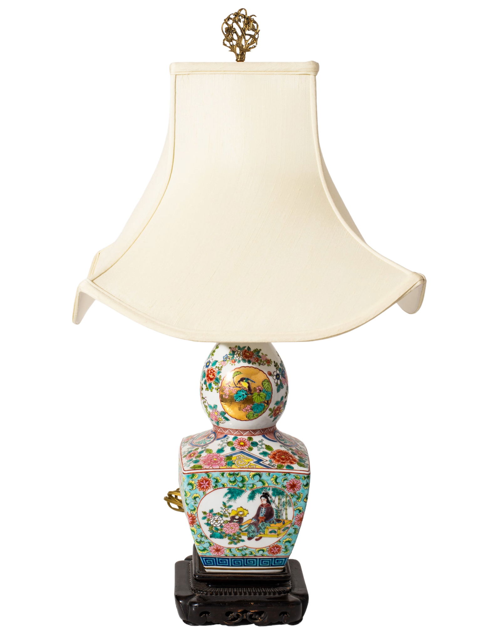 Chinese Rose Mandarin Table Lamp (1 of 6)