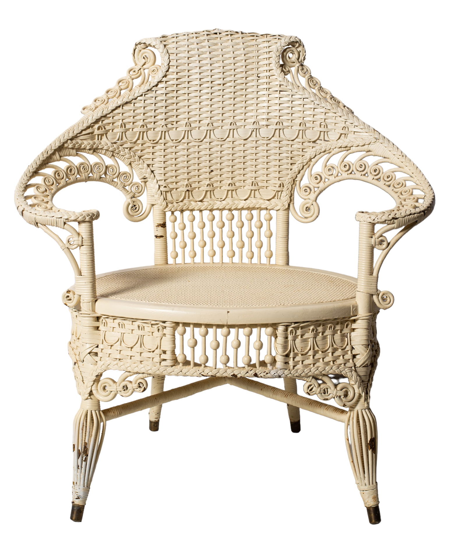 Victorian Aesthetic Movement Wicker Armchair (1 of 10)