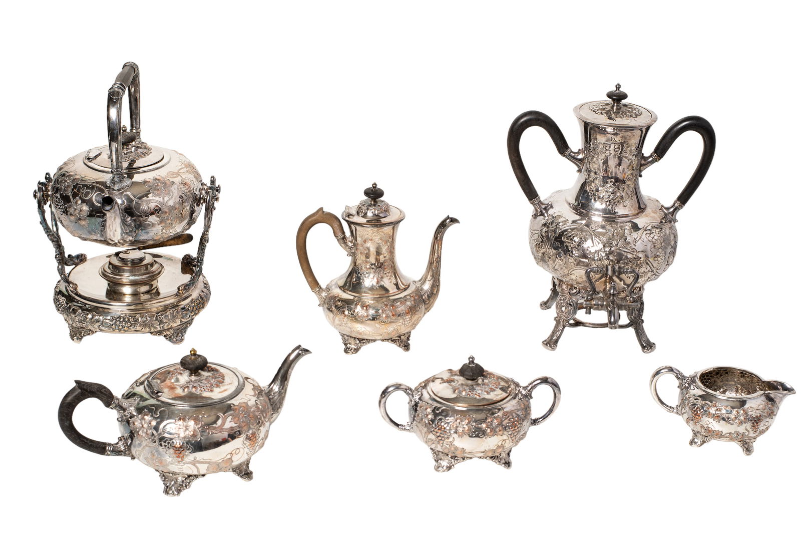 Silver on Copper Tea and Coffee Service (1 of 13)