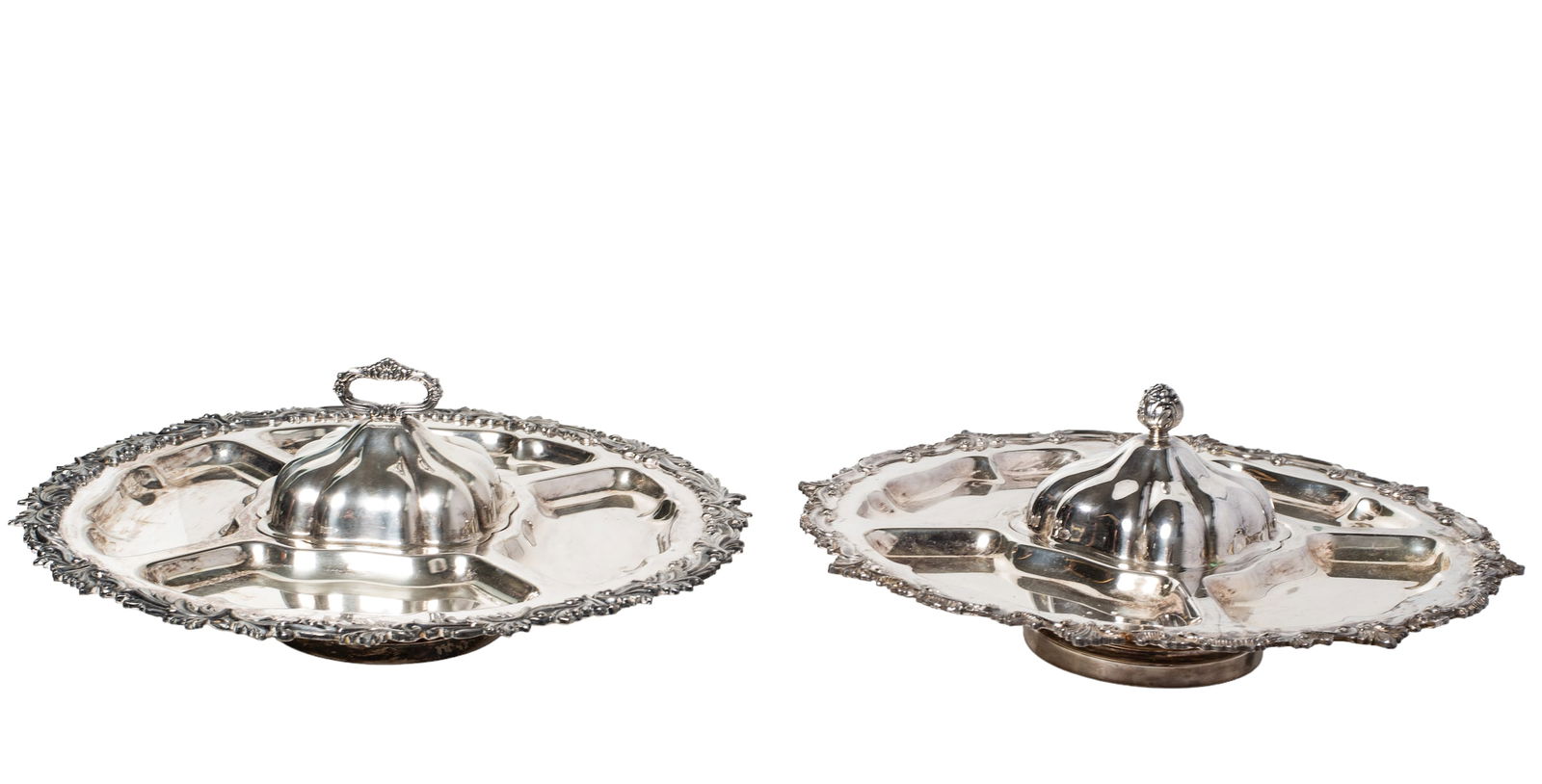 Sheffield Reproductions Silver Plated Lady Susan Sectional Serving Platter Plus (1 of 5)