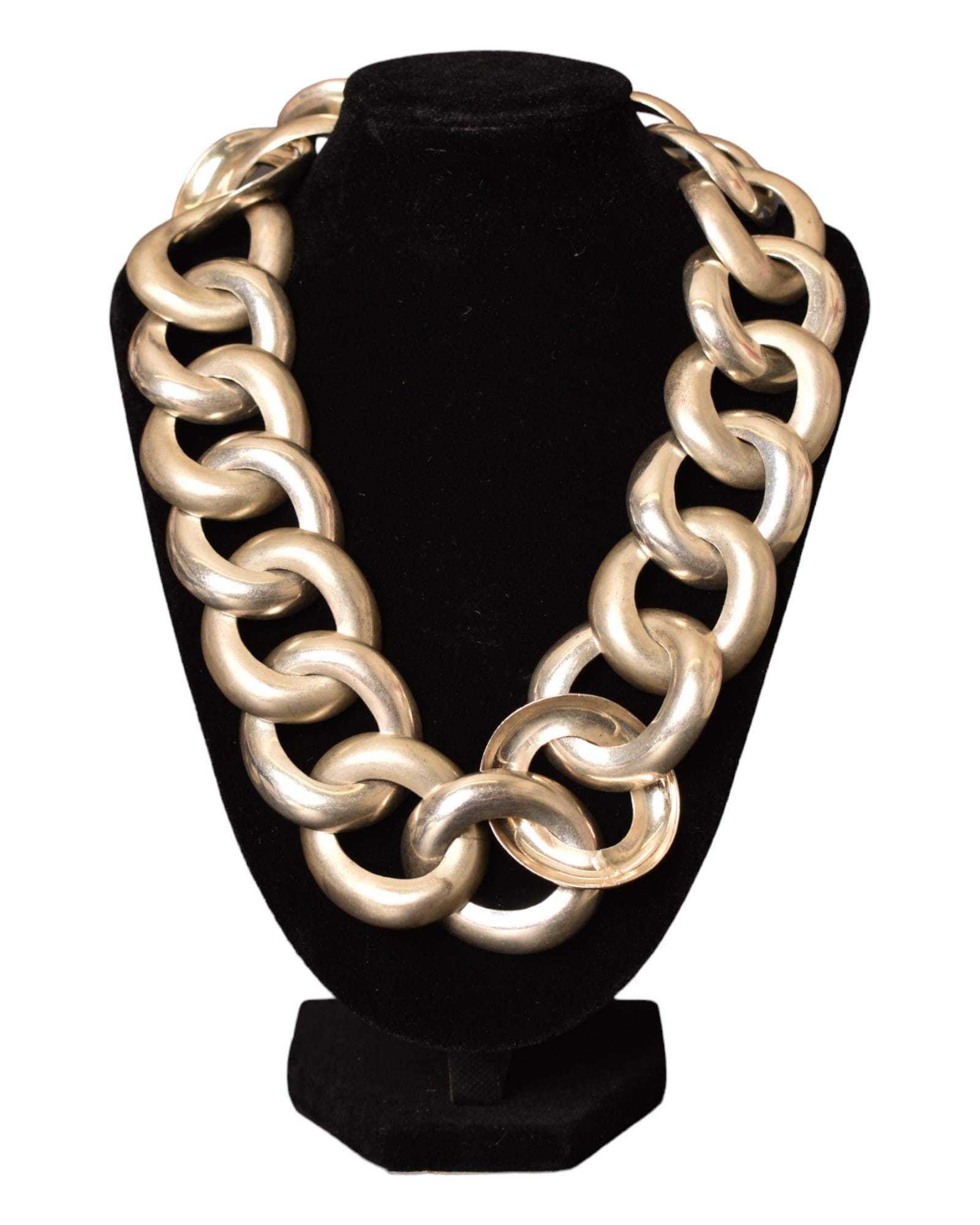 Sterling Silver Large Link Necklace (1 of 5)