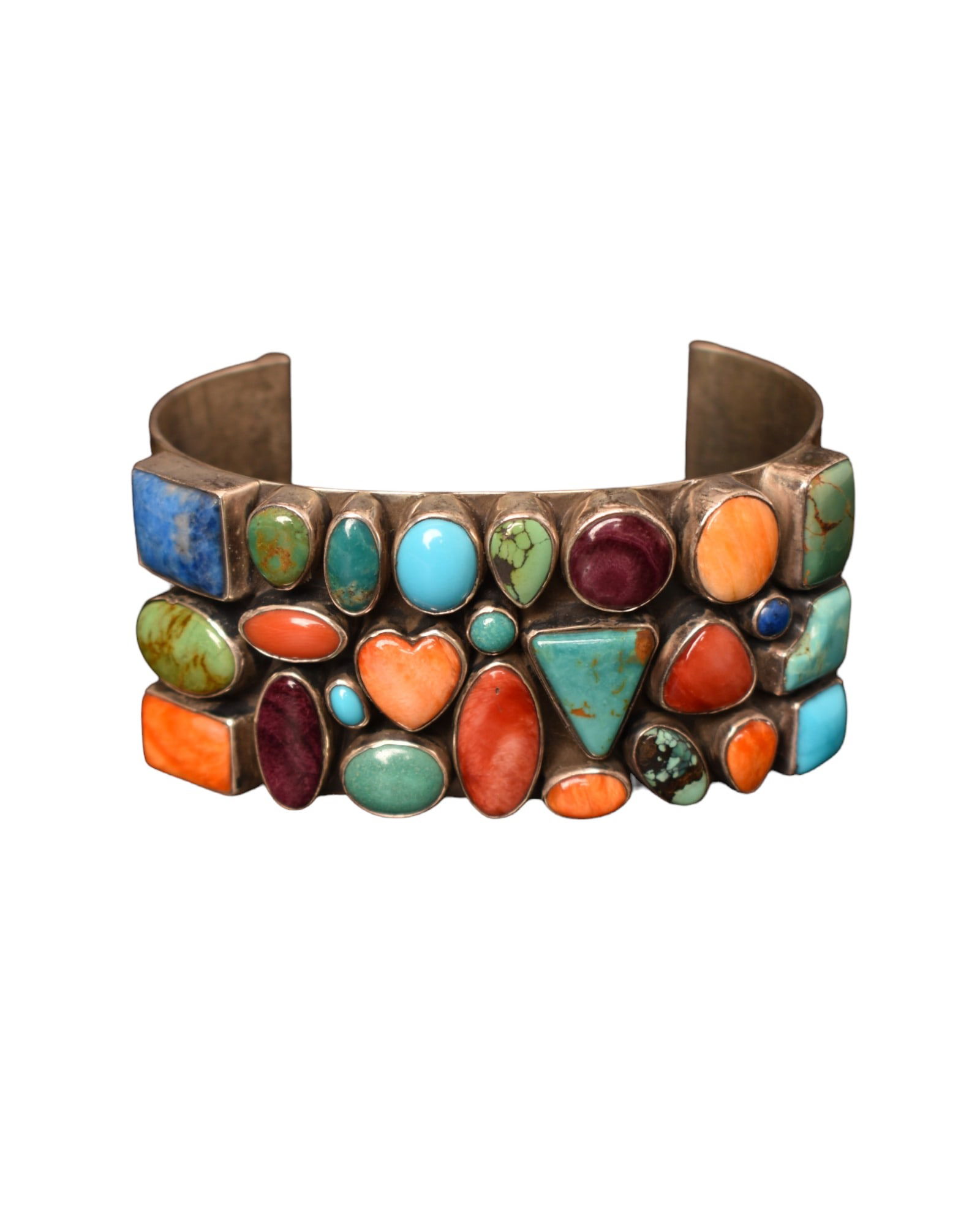 Dee Nez Sterling Silver and Turquoise Cuff Bracelet (1 of 6)