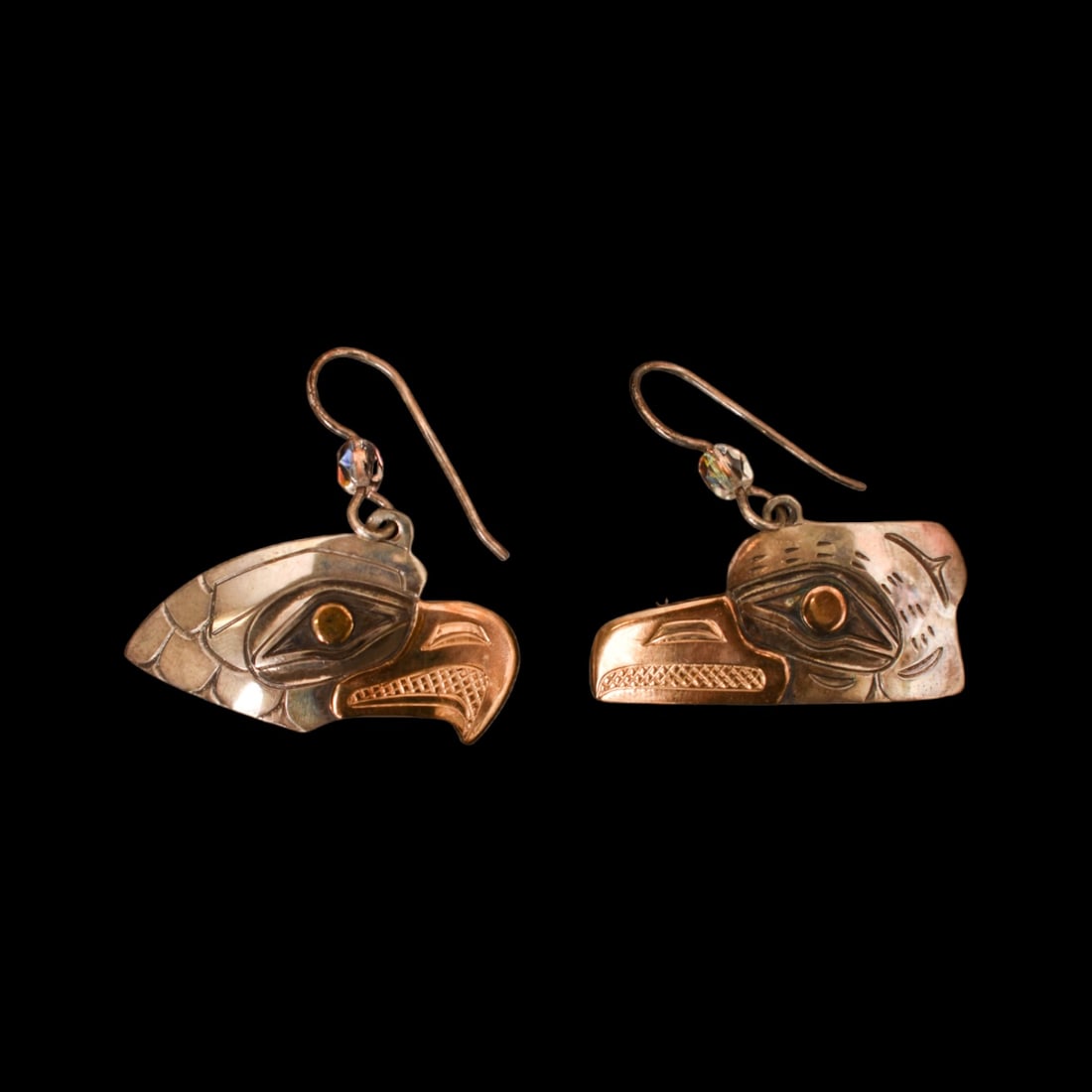 14K Pair of Eagle Earrings (1 of 7)