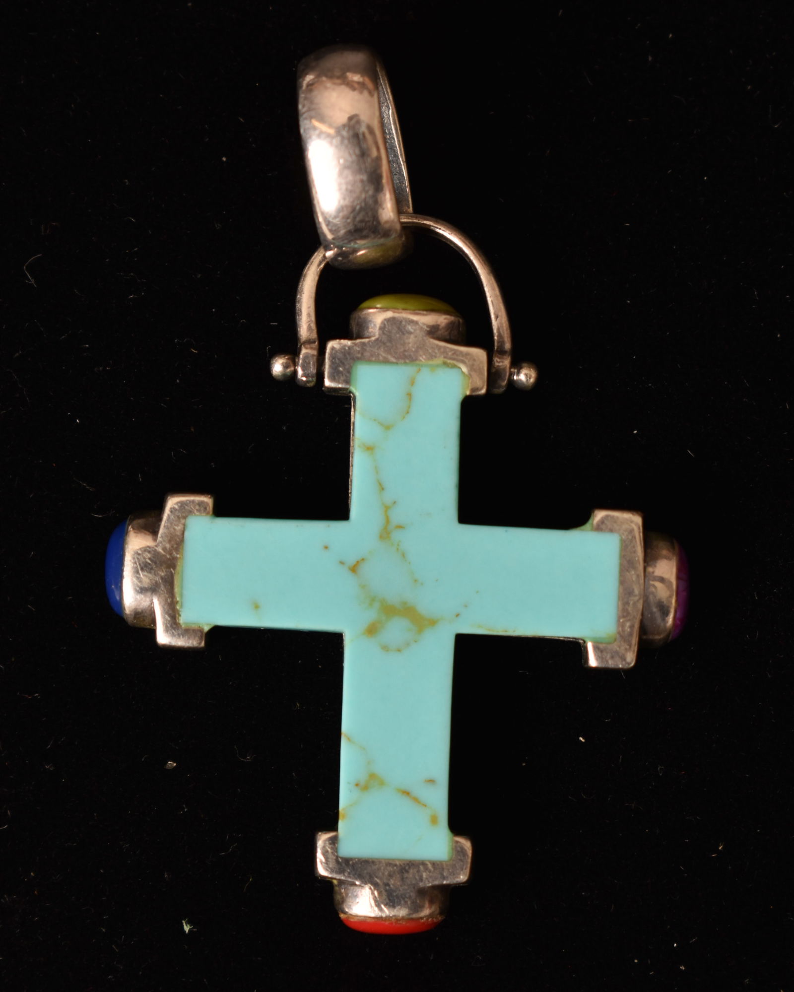 Sterling and Turquoise Cross and Pendant (1 of 5)