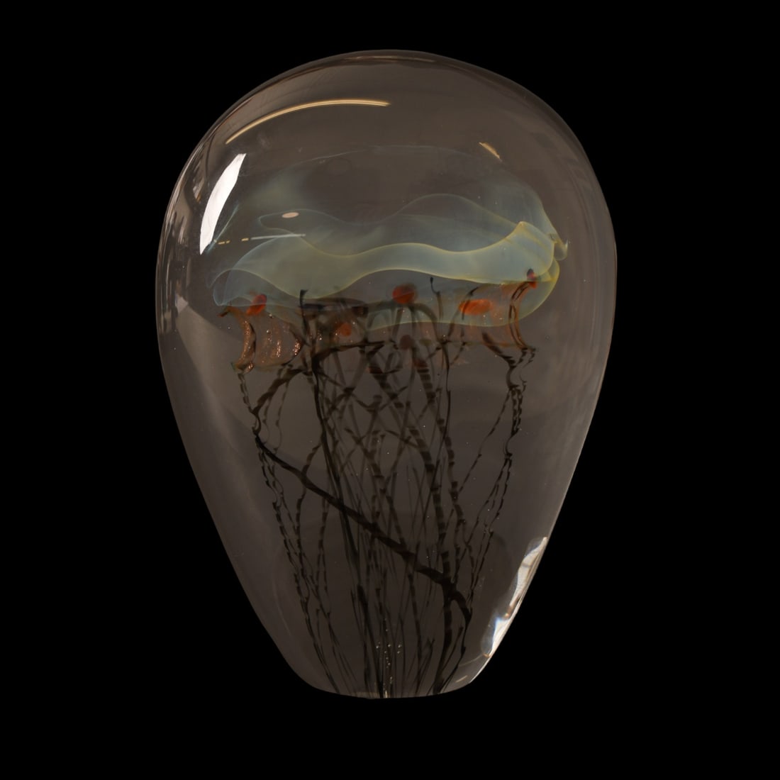 Richard Satava Jellyfish Crystal Paperweight (1 of 5)