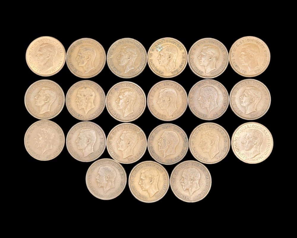 1930-1946 British One Penny Group (1 of 2)