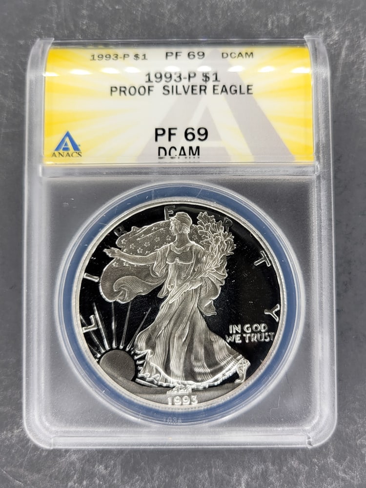 1993 P Proof Silver Eagle PF 69 (1 of 2)