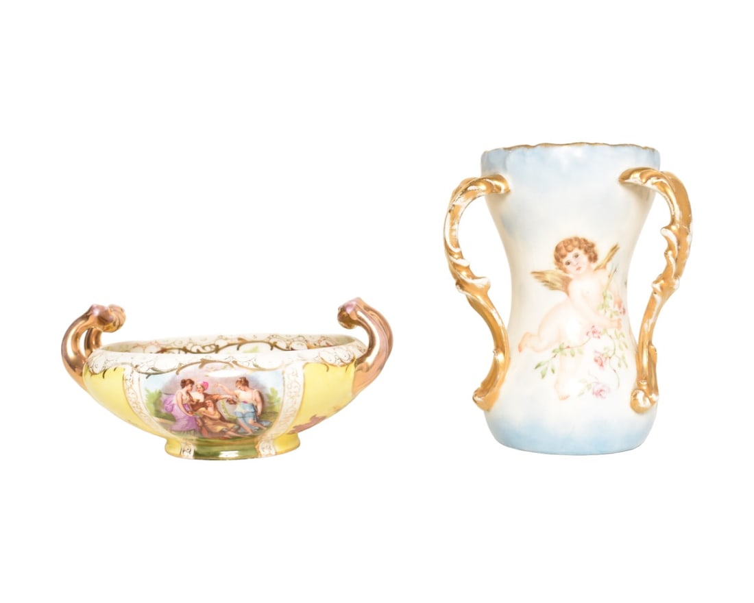 Hand Decorated Porcelain Vase and Bowl (1 of 11)