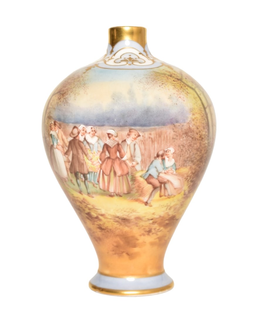 Limoges Porcelain Cabinet Vase (1 of 8)