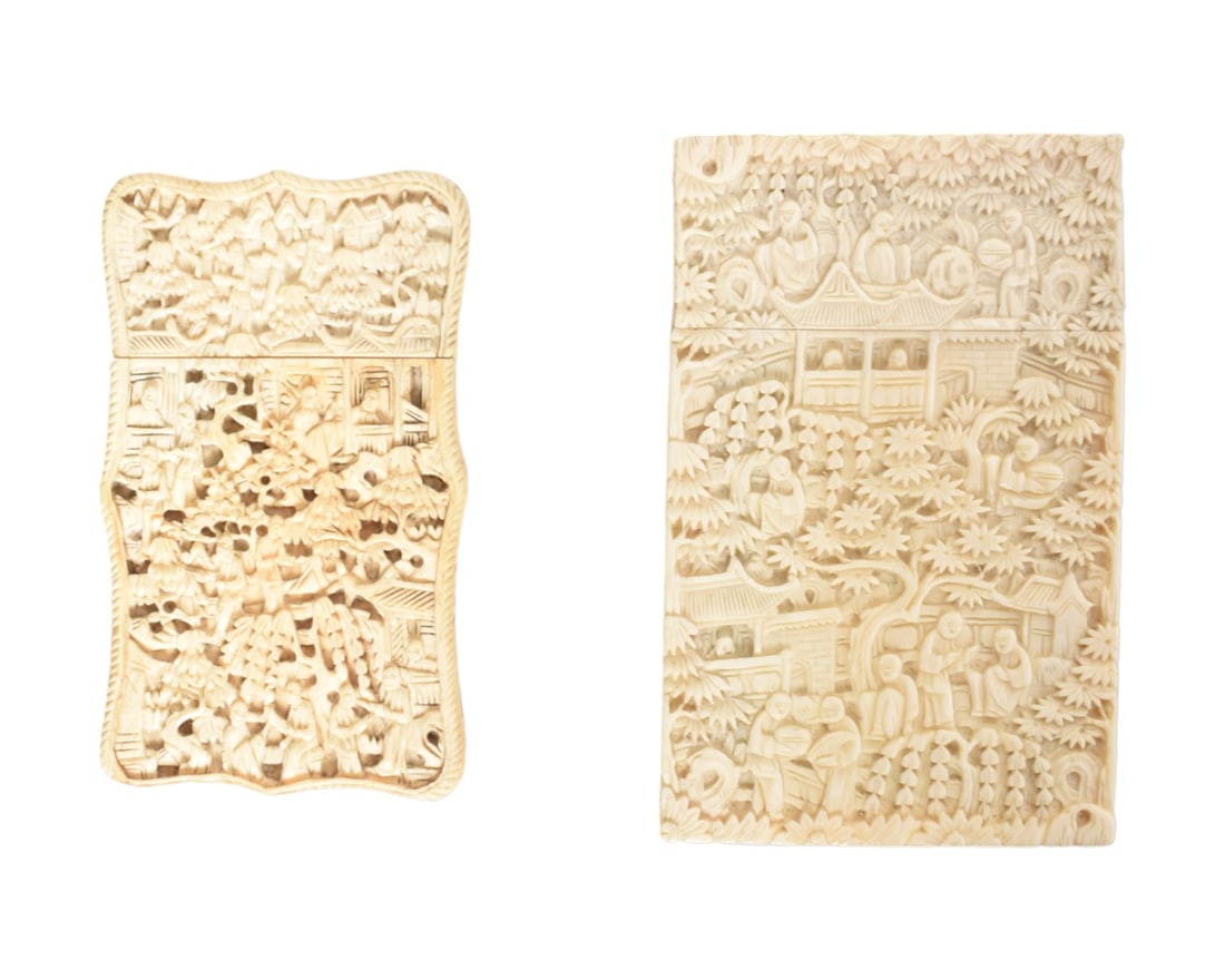 Intricately Carved Chinese Card Boxes (1 of 6)