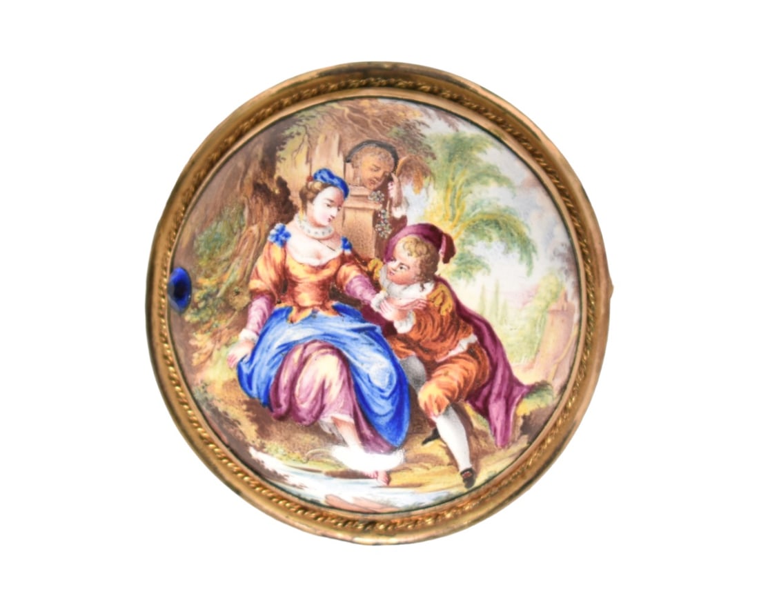 Austrian Enamel Brooch/Pin (1 of 5)