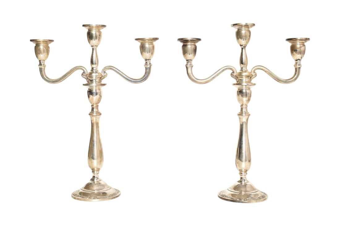 International Sterling "Blossom Time" Candelabras (1 of 11)