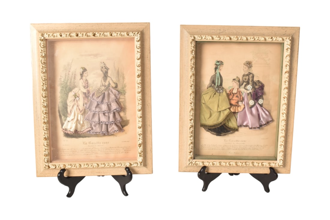 La Gazette Rose Embellished Parisian Ladies in Shadowbox (1 of 10)