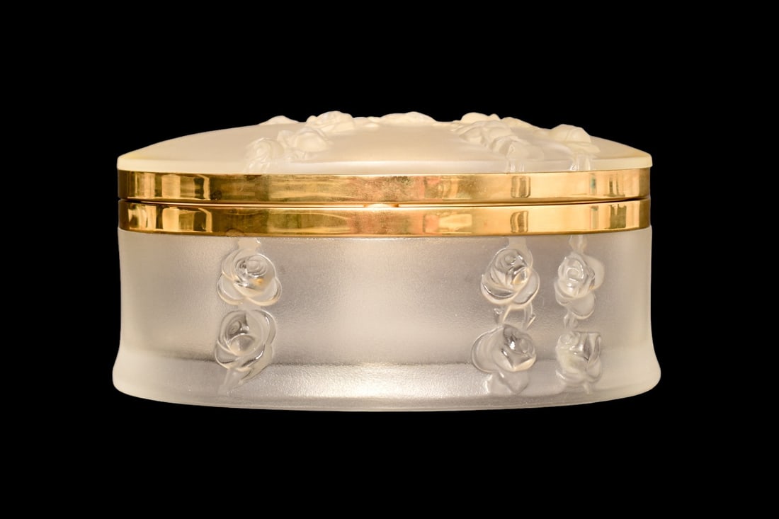 Lalique Coppelia Oval Trinket Dresser Box (1 of 9)