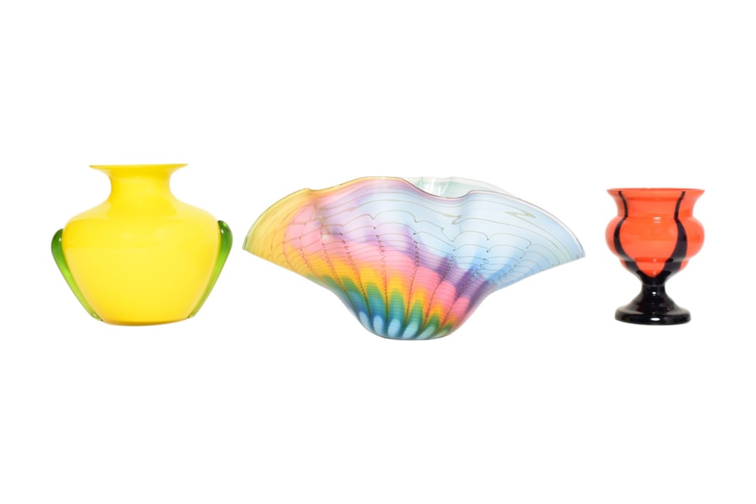 Assembled Art Glass Vases (1 of 9)