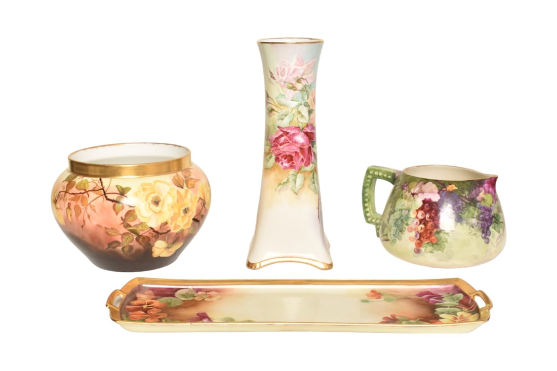 Assembled Hand Painted Porcelain Grouping (1 of 15)