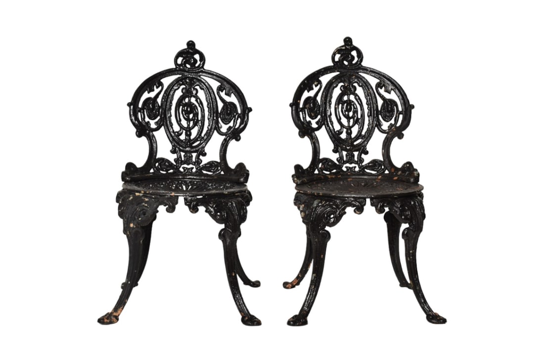 Neoclassical Cast Iron Garden Chairs (1 of 14)