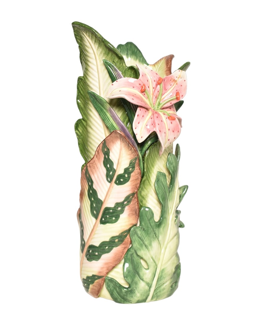 Fitz and Floyd Classics Pink Lily Vase (1 of 6)