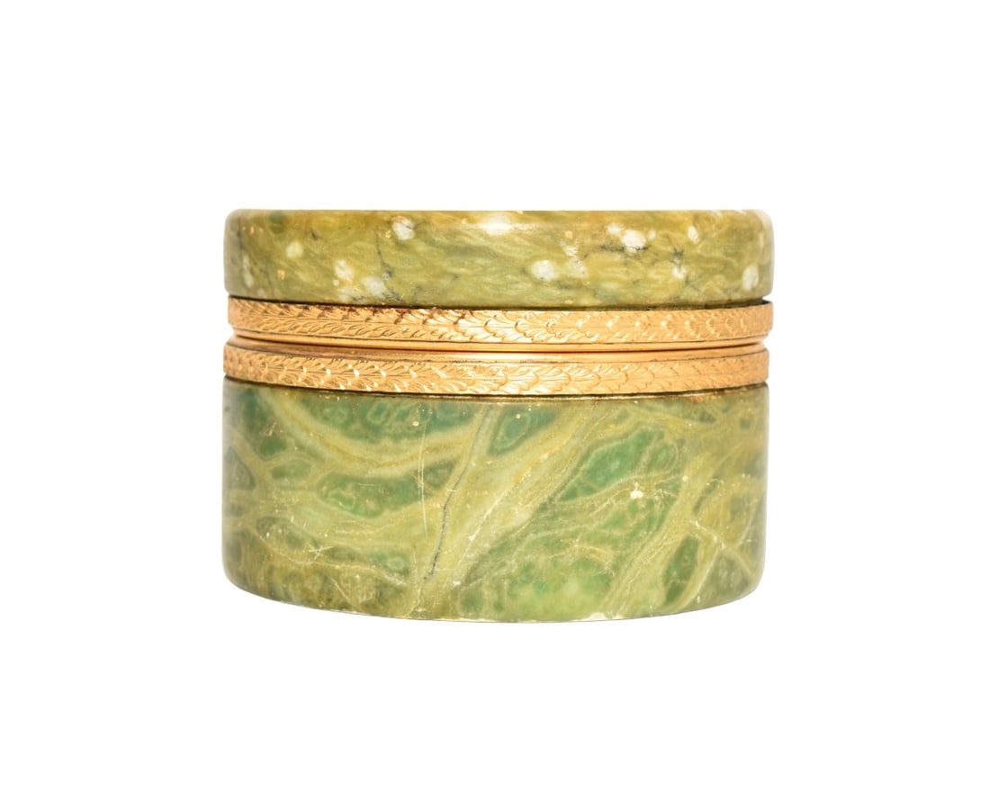 French Marble Hinged Lid Jewelry Box (1 of 6)