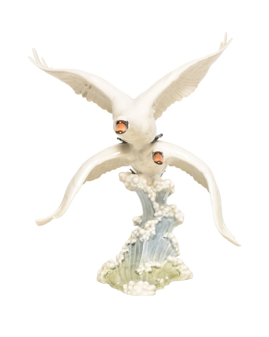 Hutschenreuther Porcelain Figural Group of Geese (1 of 11)