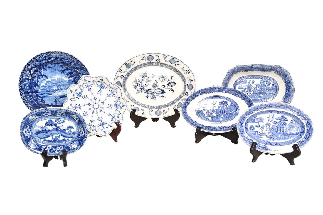 Assembled Blue & White Porcelain Tableware (1 of 18)