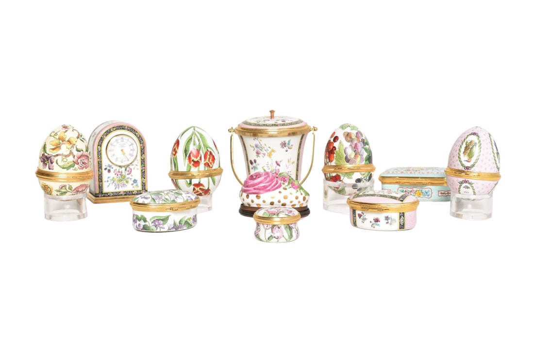 Assembled Enameled Pill Boxes Plus (1 of 20)