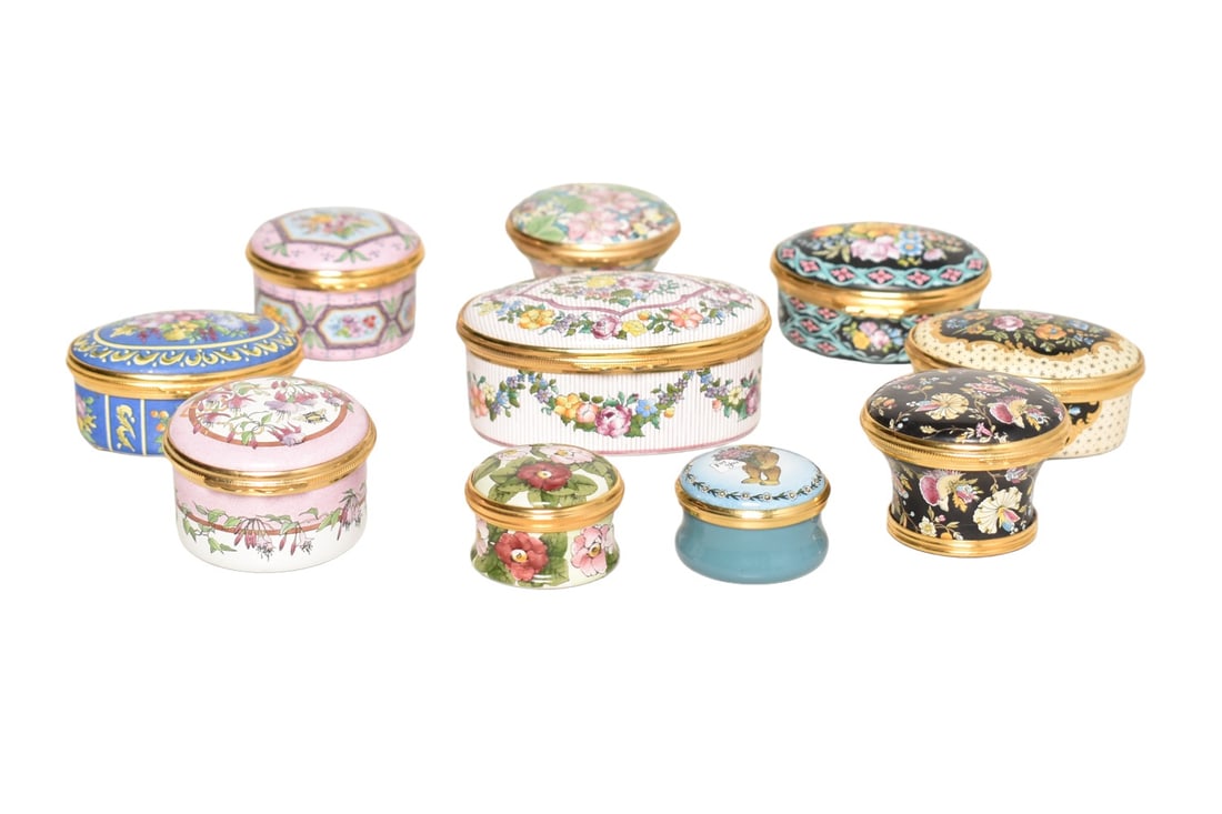 Assembled Enameled Pill Boxes (1 of 20)