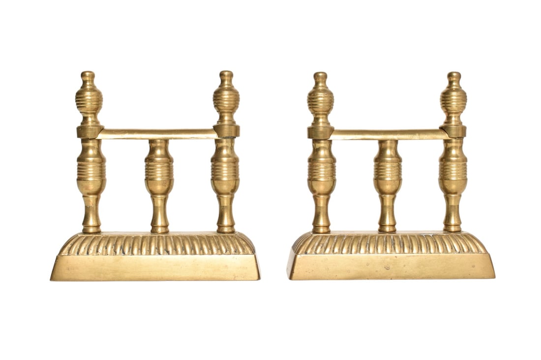 Antique Brass Doorstops (1 of 7)