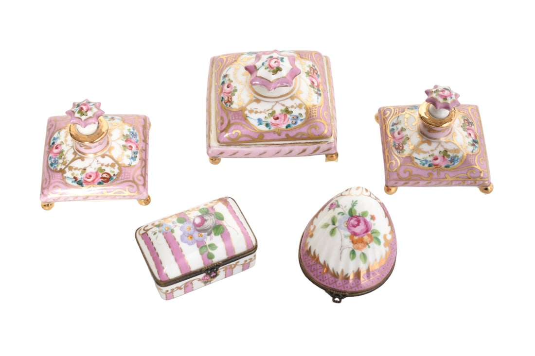 French Porcelain Box, Perfume and & Jewelry Boxes (1 of 15)