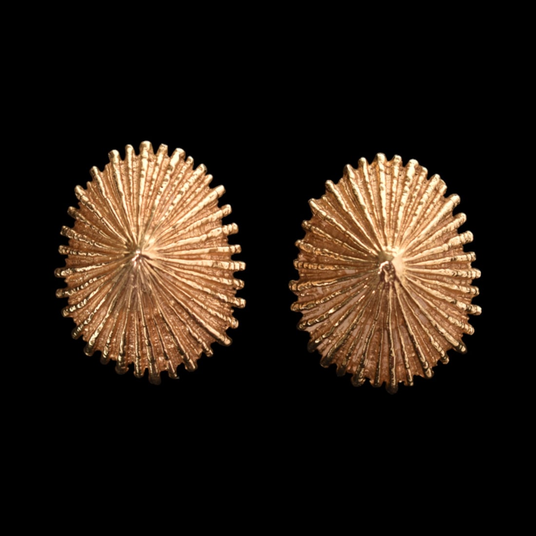 14k Gold Shell Clip Earrings (1 of 6)