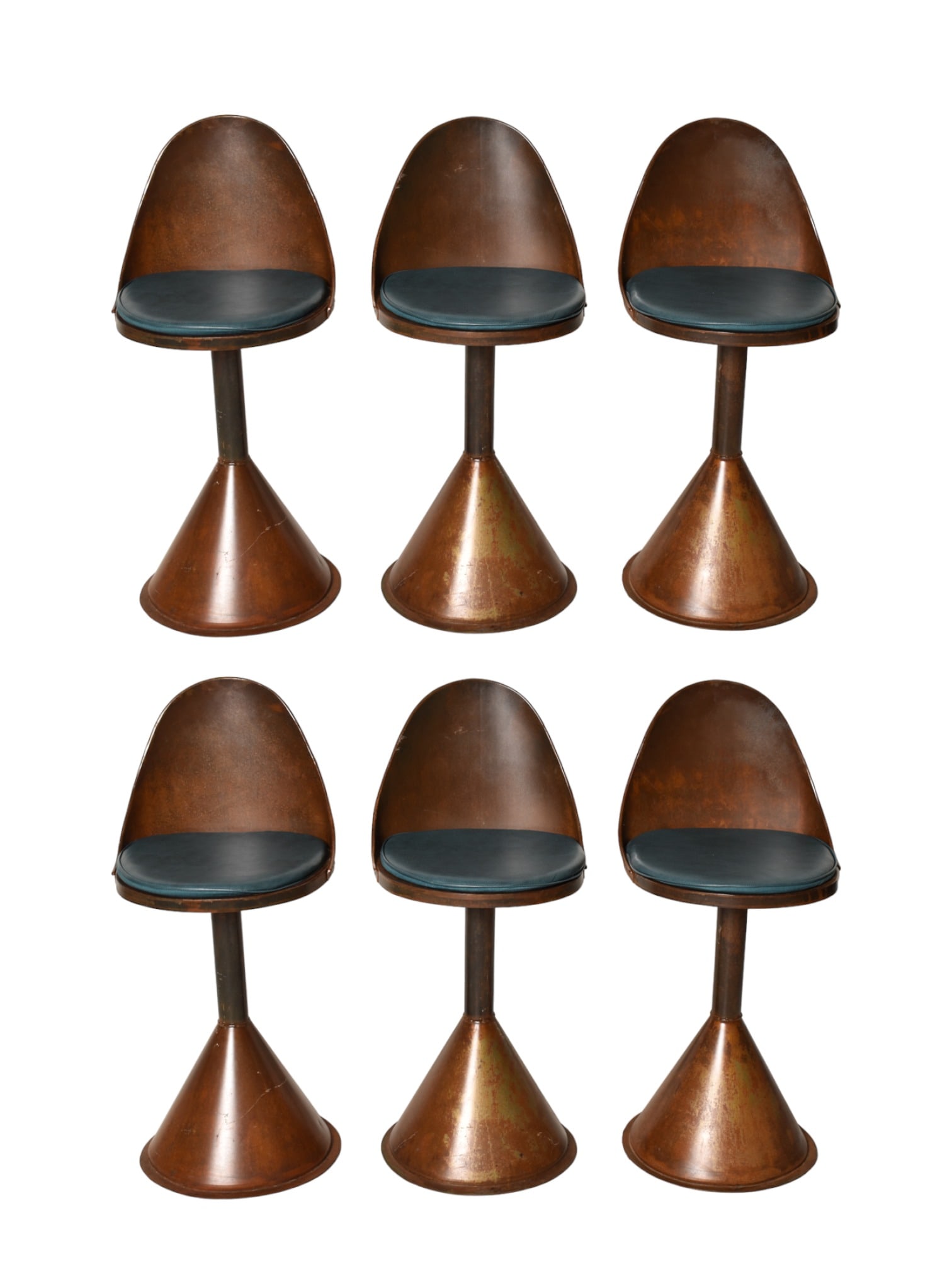 Copper Patina Industrial Stools (1 of 10)