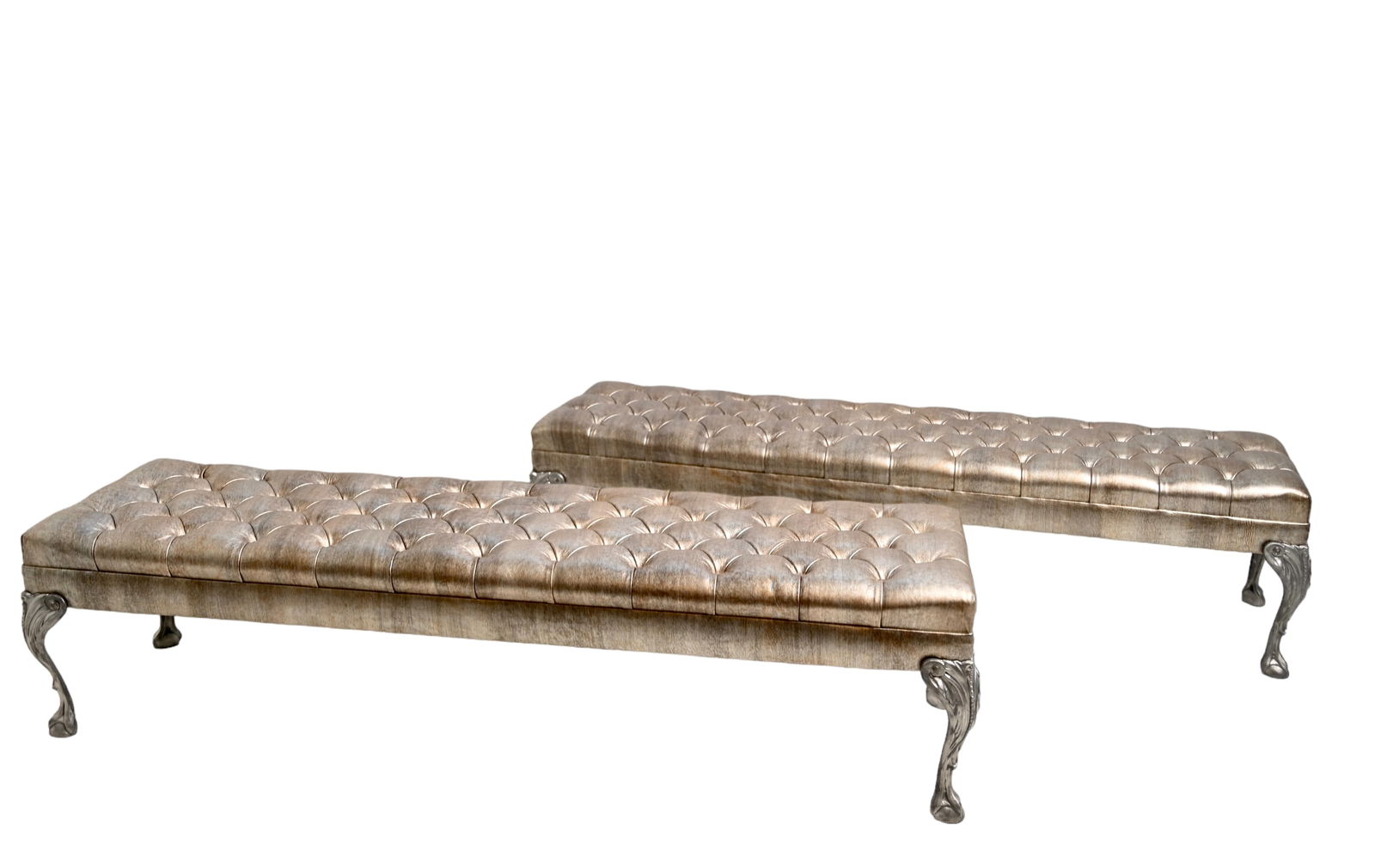 Tufted MCM Benches (1 of 6)