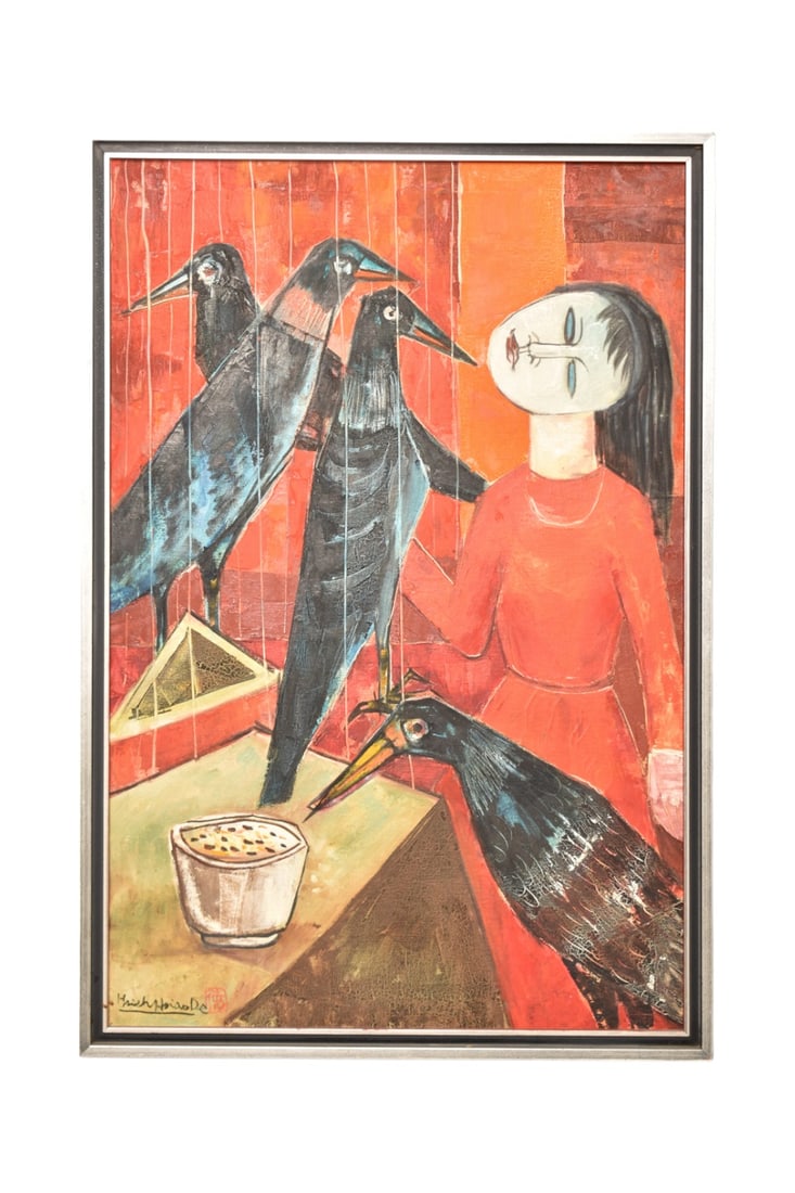 Hsiao-Te (Hsiao-de) Hsieh (Born 1940) Oil (China) (1 of 6)