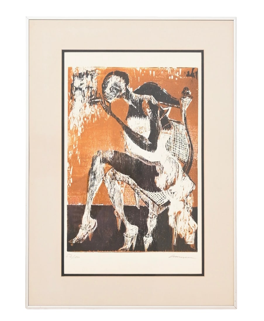 Illegible Lithograph (1 of 4)