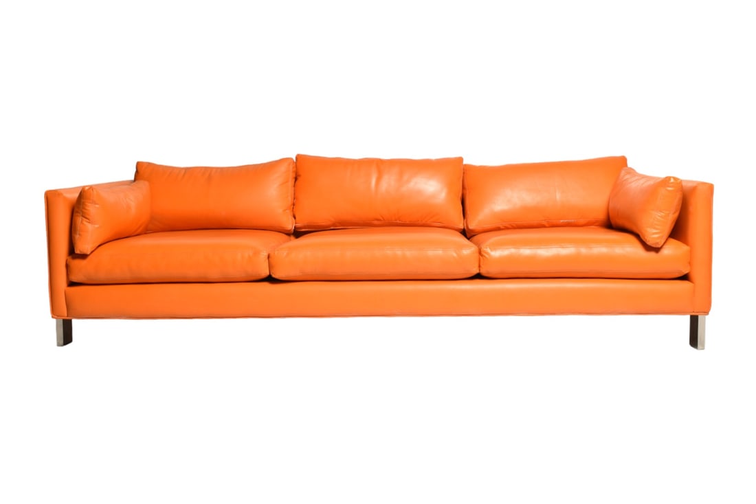 Milo Baughman "Chunky" Sofa, Model 1372-105 (1 of 7)