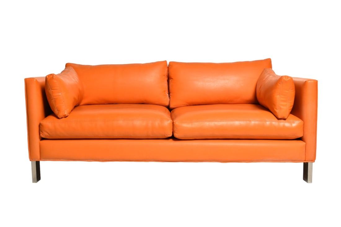 Milo Baughman "Chunky" Sofa, Model 1372-106 (1 of 7)